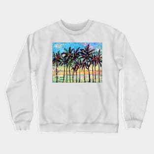 Palm Trees and Morning Regatta Crewneck Sweatshirt